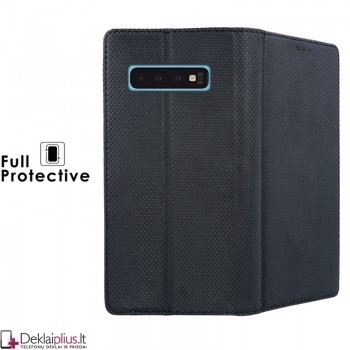 Telone smart magnet serijos atverčiamas dėklas - juodas (Samsung S10) Telone smart magnet serijos atverčiamas dėklas - juodas (Samsung S10)